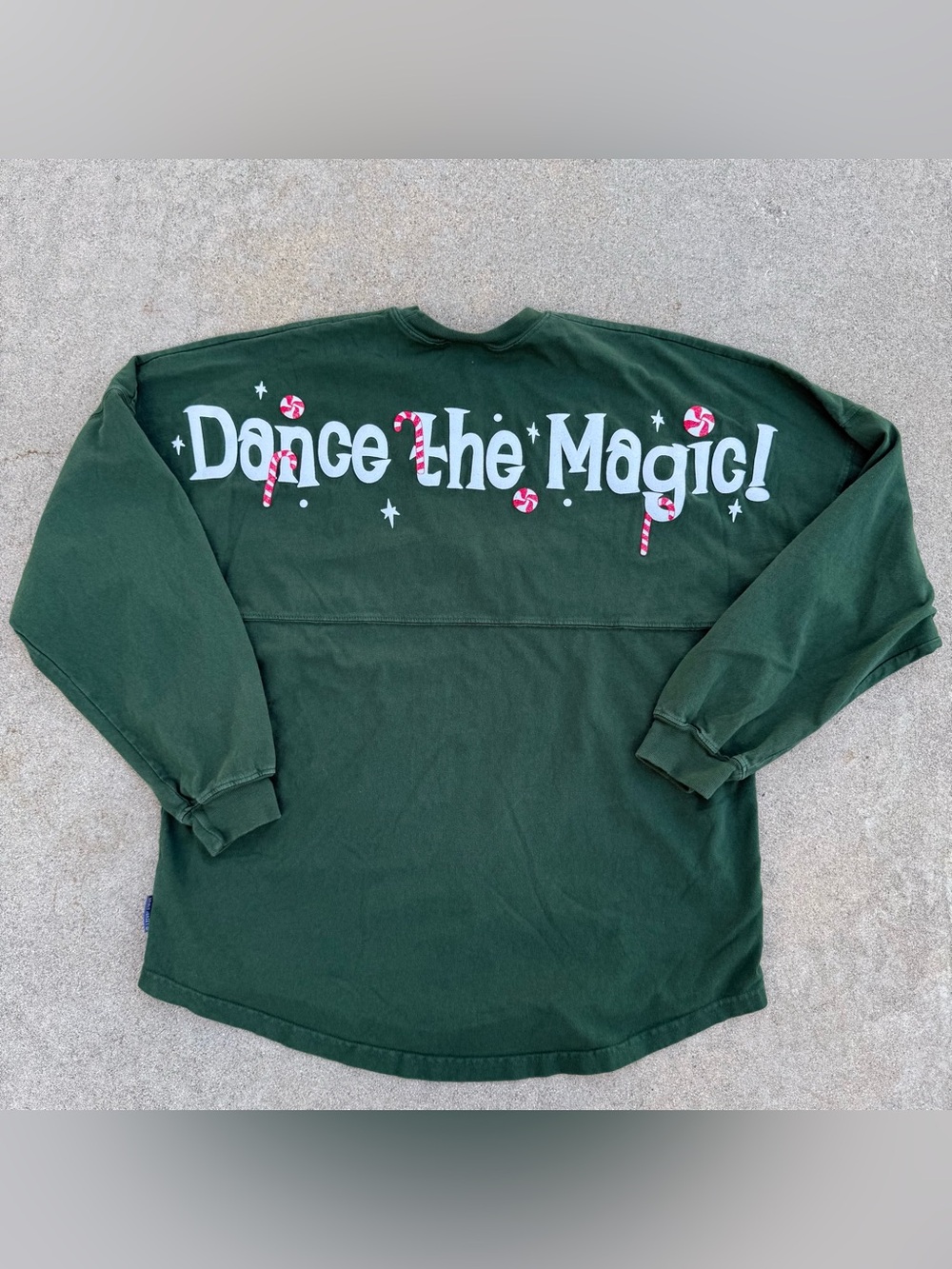 Spirit Jersey Green Christmas Dance the Magic Christmas Shirt Size m preloved